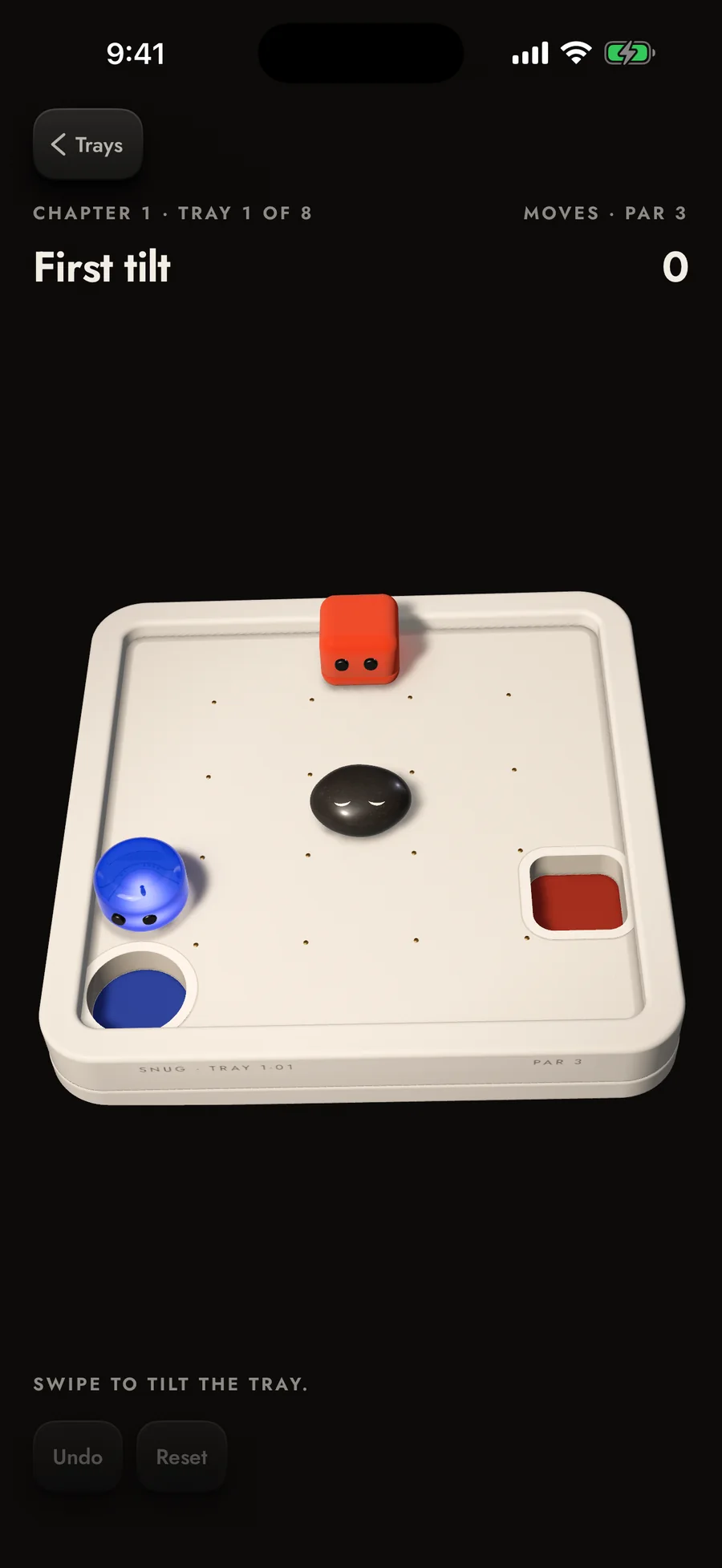 Tray one with the cast rebuilt in Blender